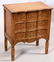 FRENCH STYLE THREE DRAWER CARVED WALNUT COMMODE - 2