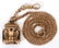 YELLOW GOLD AND ENAMELED MASONIC PRESENTATION FOB