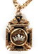 YELLOW GOLD AND ENAMELED MASONIC PRESENTATION FOB - 2