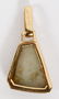 14KT YELLOW GOLD AND GOLD VEIN QUARTZ PENDANT - 2