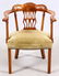 GERMAN WALNUT OPEN ARMCHAIR