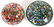 ART GLASS PAPERWEIGHTS 2 PCS.