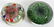 ART GLASS PAPERWEIGHTS 2 PCS. - 2