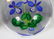 ART GLASS FLORAL PAPERWEIGHTS 6 PCS. - 3