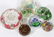 ART GLASS FLORAL PAPERWEIGHTS 6 PCS. - 4