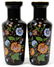 ARDULT ITALIAN COBALT BLUE GLASS AND ENAMEL VASES