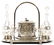ANTIQUE SHEFFIELD AND CRYSTAL TANTALUS SET