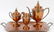 MIDDLETOWN SILVERWARE COPPER & PEWTER TEA SERVICE