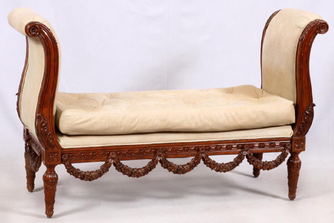 MAITLAND-SMITH LOUIS XVI-STYLE WALNUT WINDOW BENCH (1 of 3)