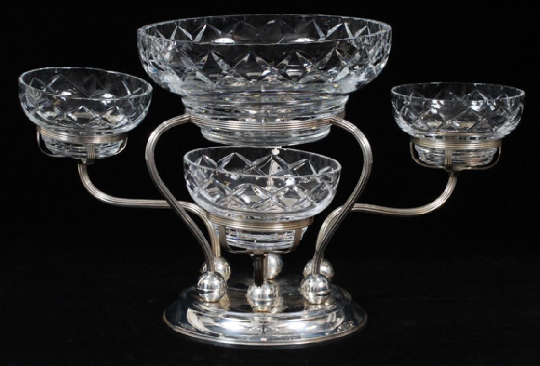 GORHAM STERLING AND CUT GLASS EPERGNE (1 of 3)