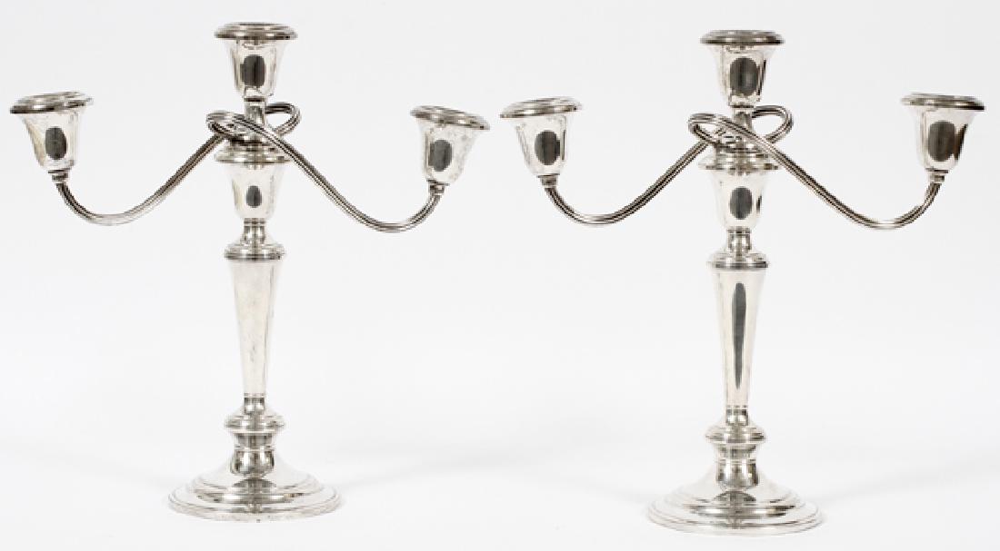 GORHAM STERLING CANDELABRA PAIR (1 of 2)