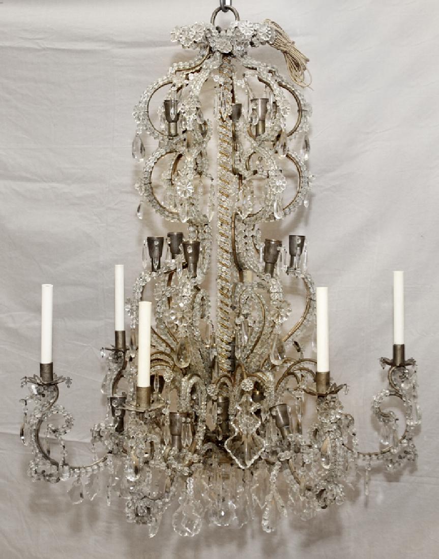 FOYER VINTAGE CRYSTAL CHANDELIER (1 of 4)