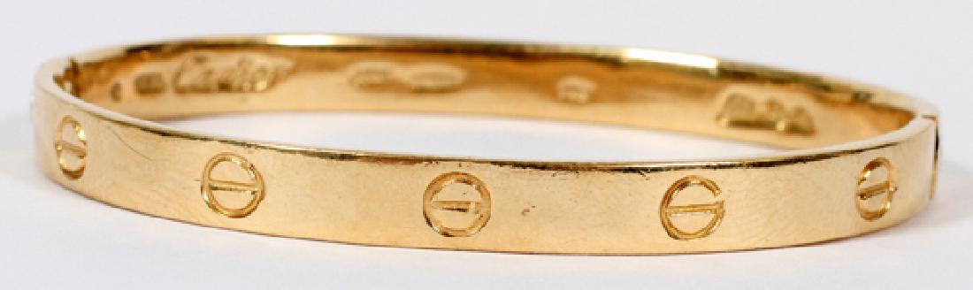 14KT YELLOW GOLD BANGLE BRACELET (1 of 4)