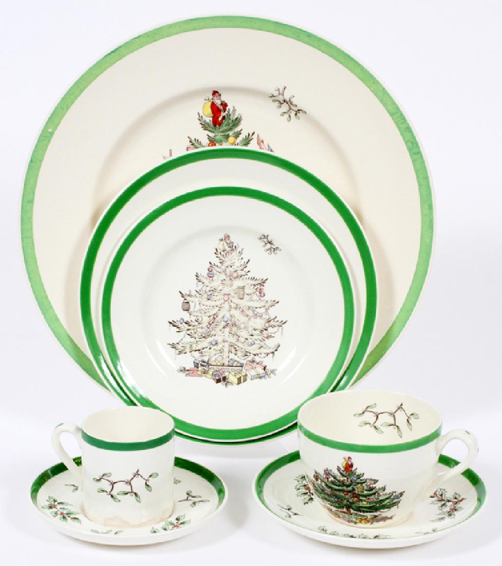 SPODE 'CHRISTMAS TREE' PORCELAIN PARTIAL SERVICE (1 of 2)