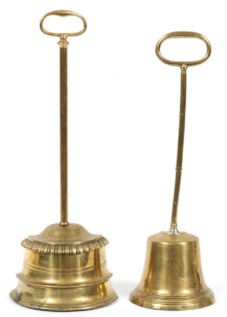 ENGLISH BRASS DOOR STOPS TWO (1 of 2)