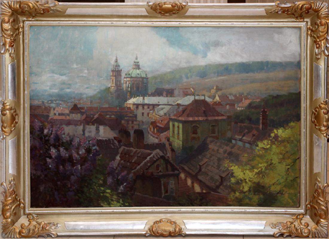 JAROSLAV PUKL OIL ON CANVAS CITY OF PRAGUE (1 of 4)