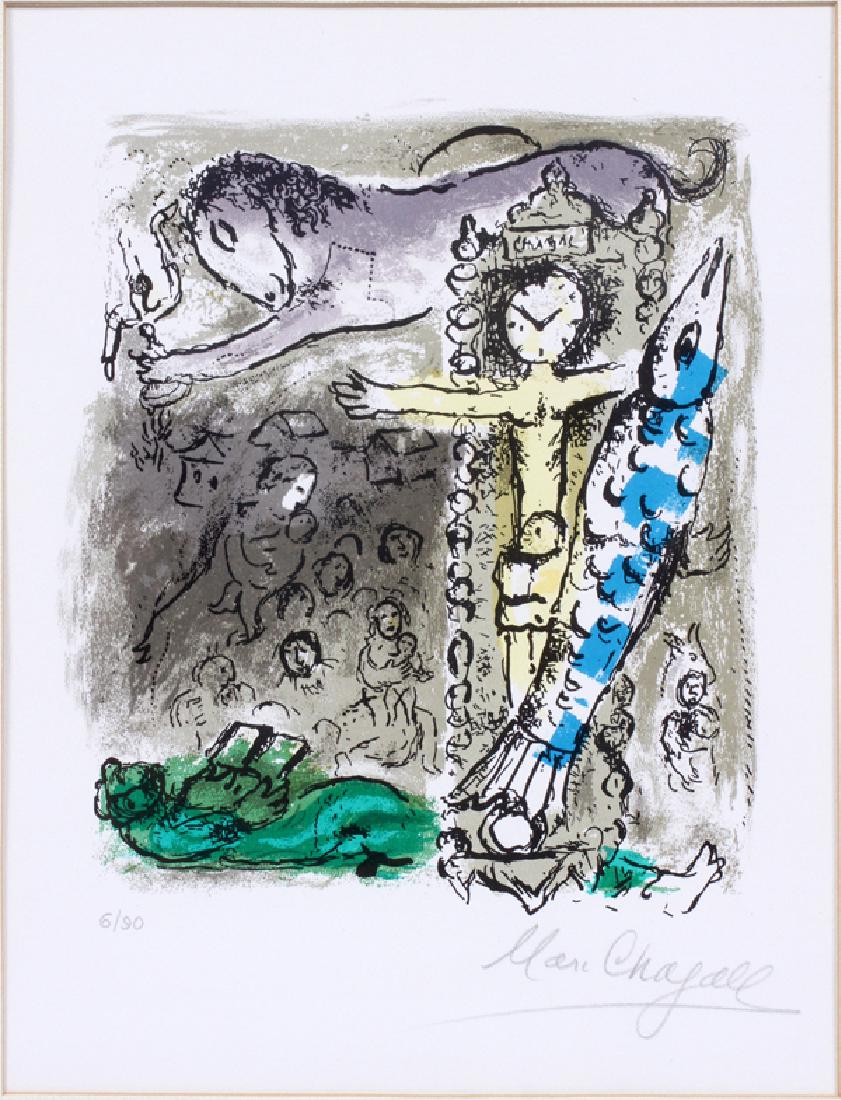 MARC CHAGALL COLOR LITHOGRAPH (1 of 3)