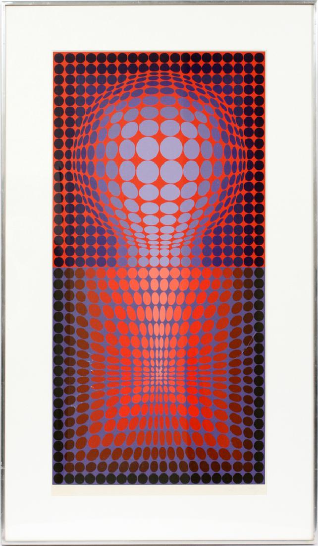 VICTOR VASARELY SILKSCREEN (1 of 4)