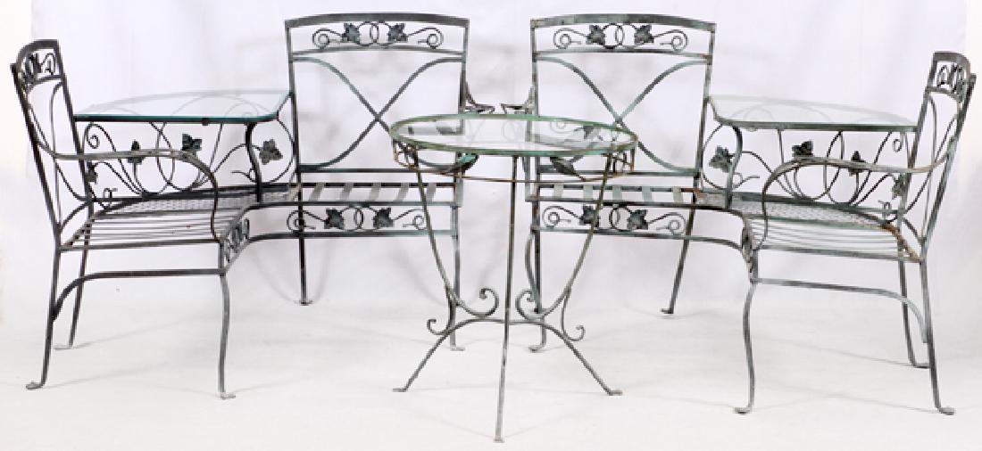 WROUGHT IRON PATIO SUITE FOUR PIECES (1 of 3)