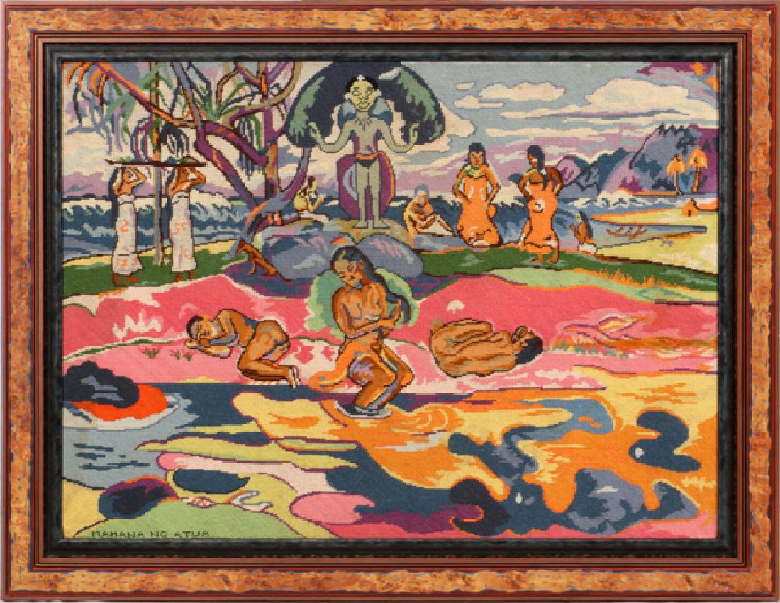 TAHITIAN THEMED NEEDLEPOINT (1 of 3)