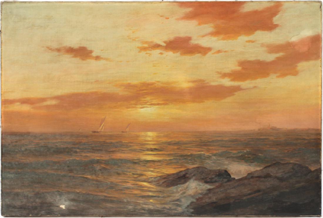 AMERICAN OIL ON CANVAS C. 1883-1899 (1 of 4)