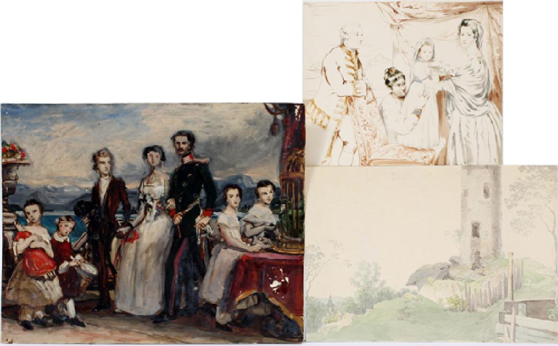 GERMAN WATERCOLORS THREE (1 of 3)