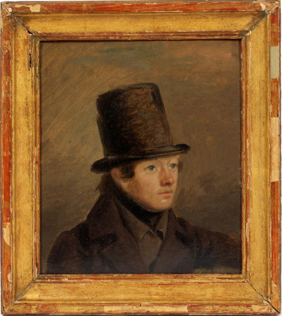 UNSIGNED OIL ON ARTIST BOARD C. LATE 19TH C. (1 of 3)