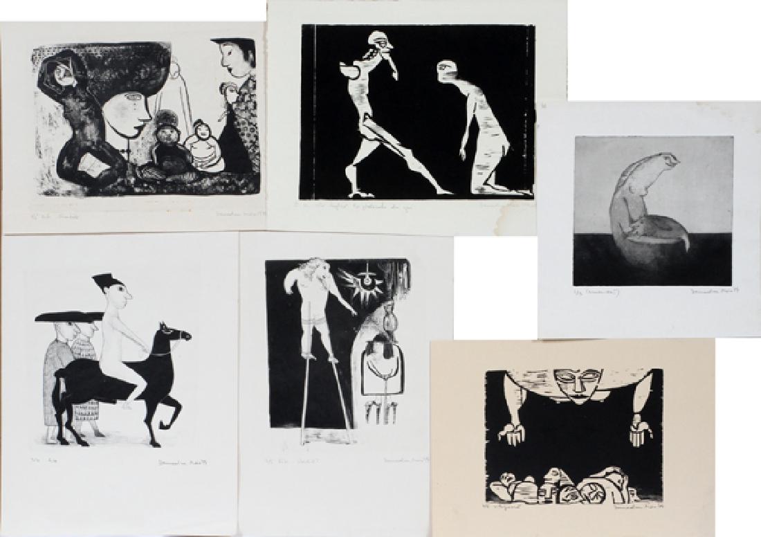 MAIA DAMADIAN 3 LITHOGRAPHS 2 WOODCUTS 1 ETCHING (1 of 3)