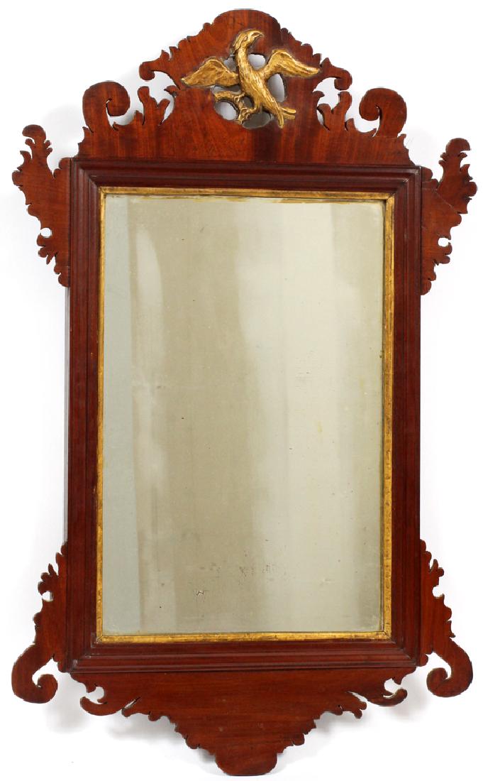 AMERICAN FEDERAL STYLE MAHOGANY MIRROR (1 of 3)