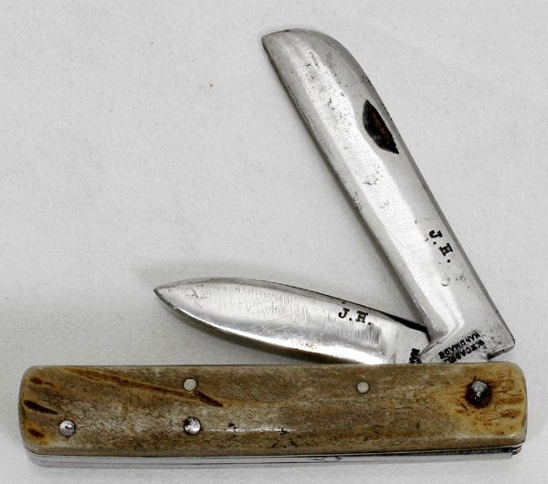 Scagel Hand Made Pocket Knife W/ Two Blades