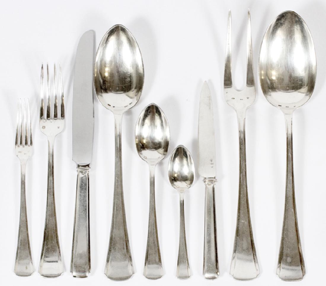 AUSTRIAN 800 SILVER FLATWARE IN CASE 80 PCS (1 of 3)