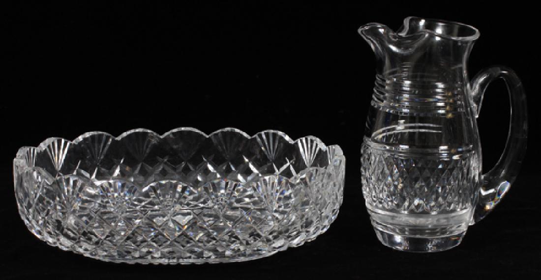 WATERFORD CRYSTAL CENTERPIECE BOWL & PITCHER (1 of 2)