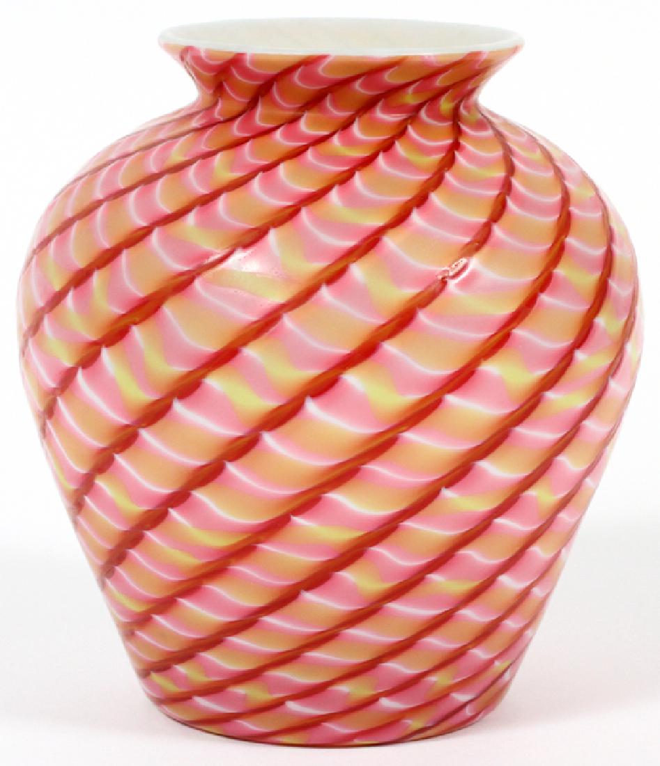 VICTORIAN CASED ART GLASS VASE C.1870 (1 of 3)