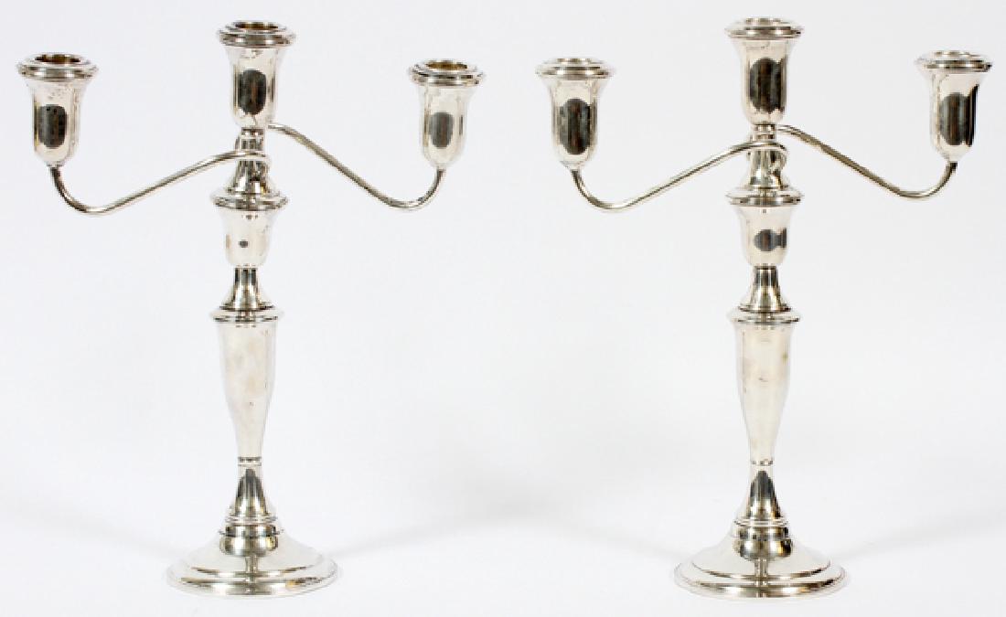SCHWEITZER SILVER STERLING SILVER CANDELABRAS (1 of 2)