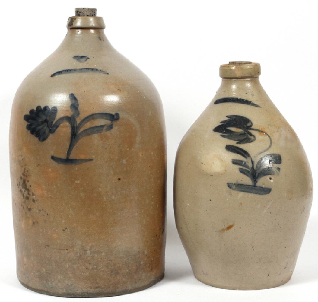 N. WHITE UTICA STONEWARE JUG AND OTHER TWO (1 of 3)