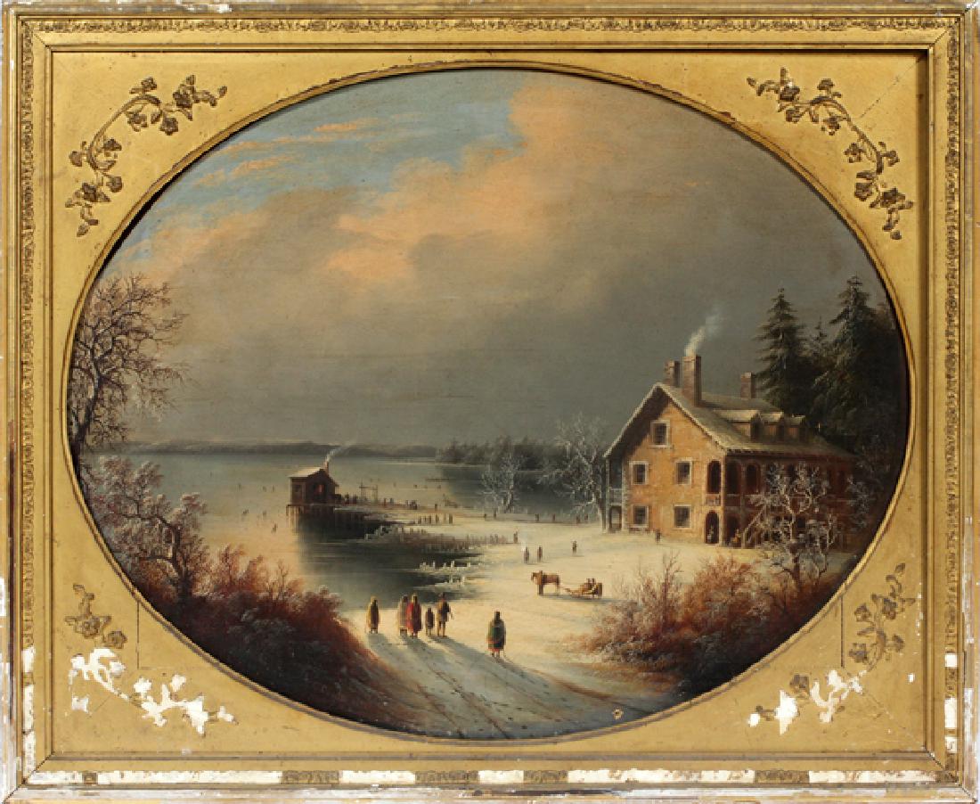 EDMUND C. COATES OIL ON CANVAS 1857 (1 of 4)
