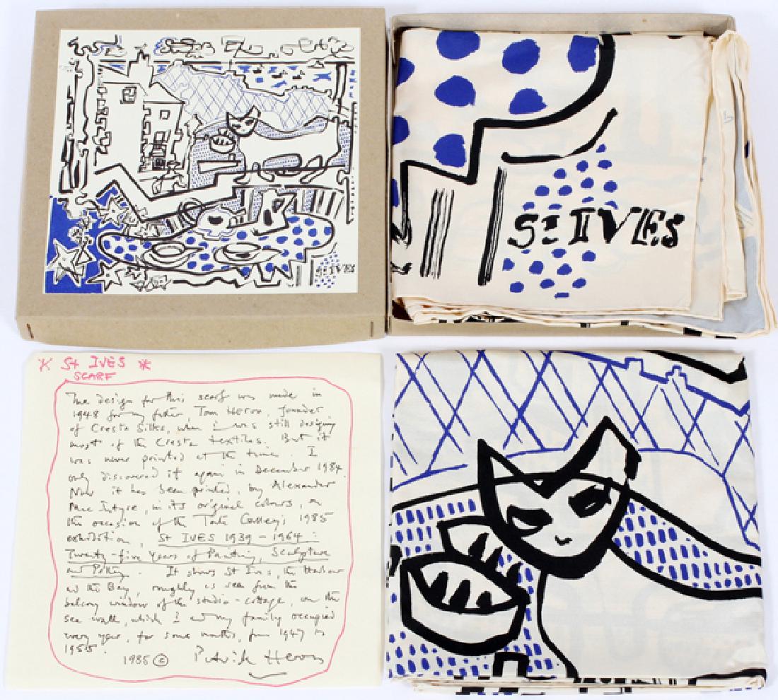 COLOR SILKSCREEN SCARVES DESIGNED BY TOM HERON 1993 (1 of 4)
