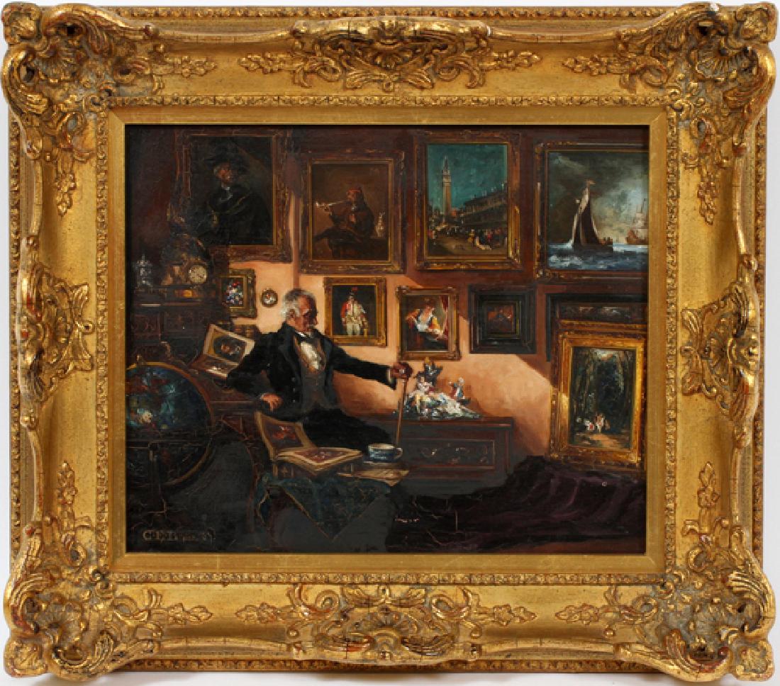 ATTRIB. TO CURT BRUCKNER OIL ON METAL PANEL (1 of 4)