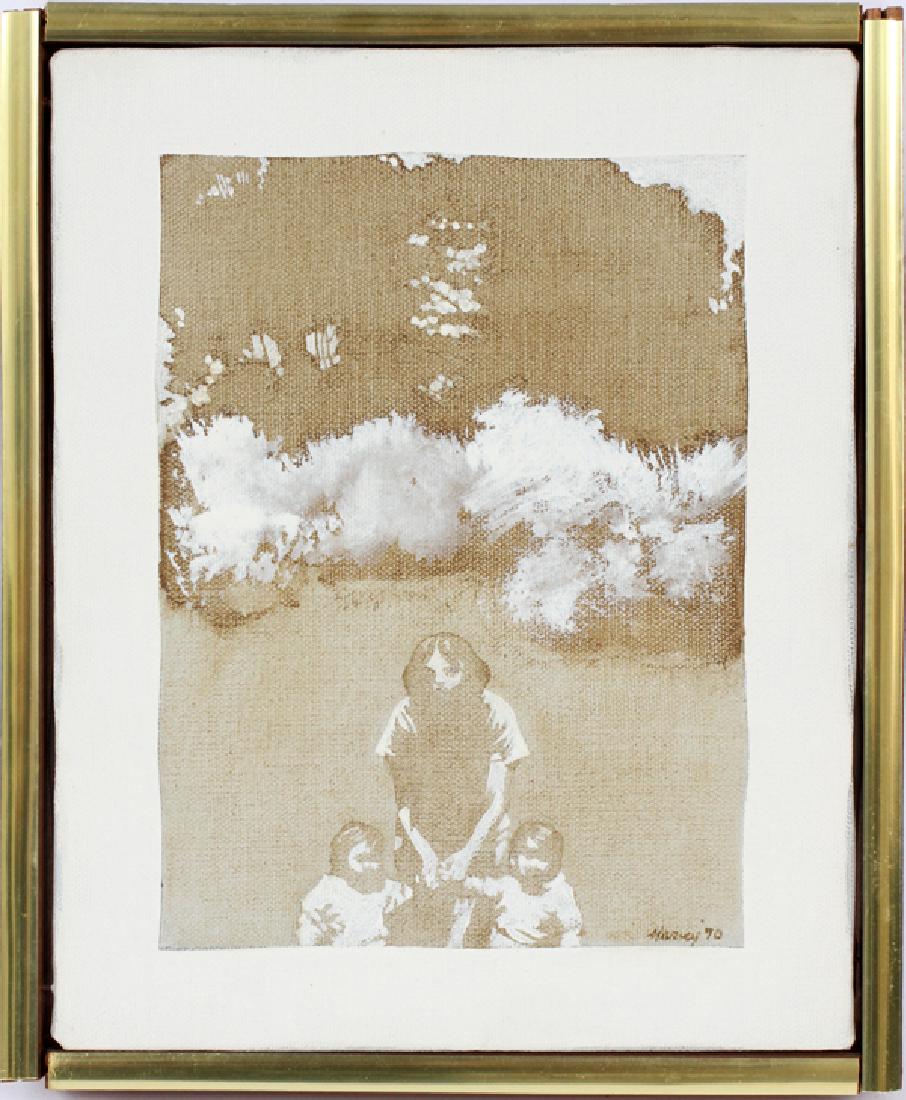 ROBERT HARVEY ACRYLIC PAINTING 1970 (1 of 3)