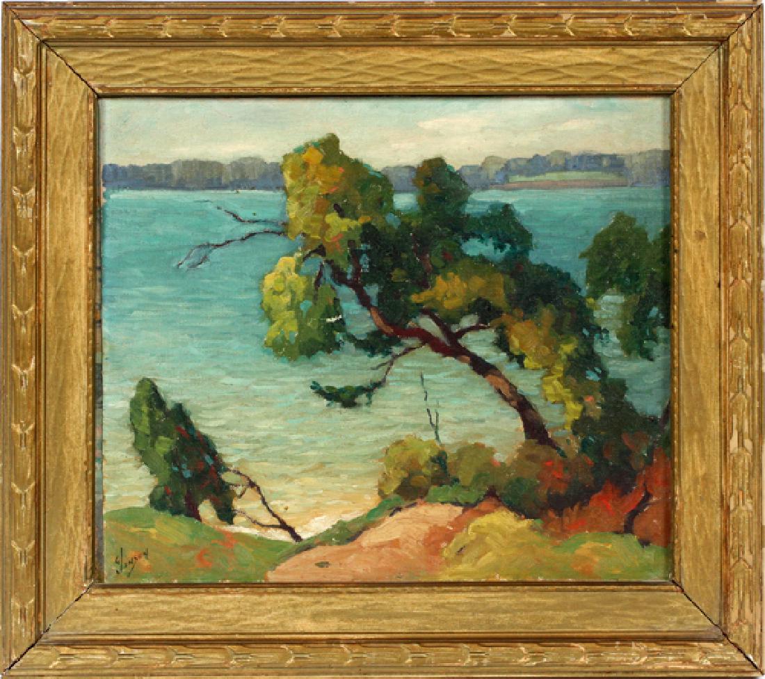 GEORGE JENSEN OIL ON CANVAS 1938 (1 of 4)