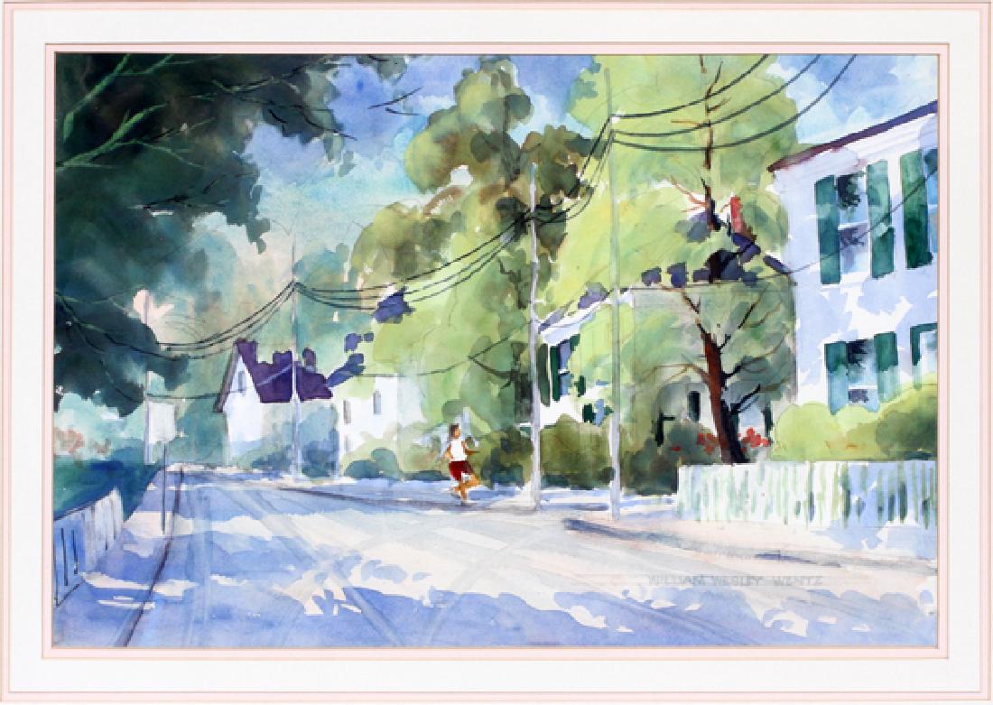 WILLIAM WESLEY WENTZ WATERCOLOR ON PAPER (1 of 4)