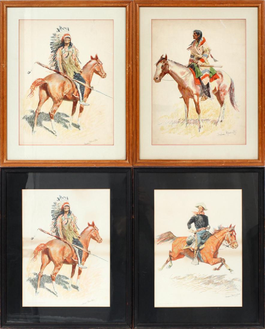 AFTER FREDERIC REMINGTON REPRODUCTION PRINTS (1 of 5)