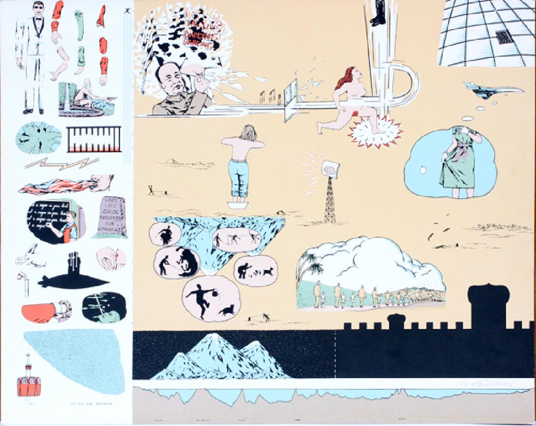 OYVIND FAHLSTROM COLOR SILKSCREEN 1966 (1 of 2)