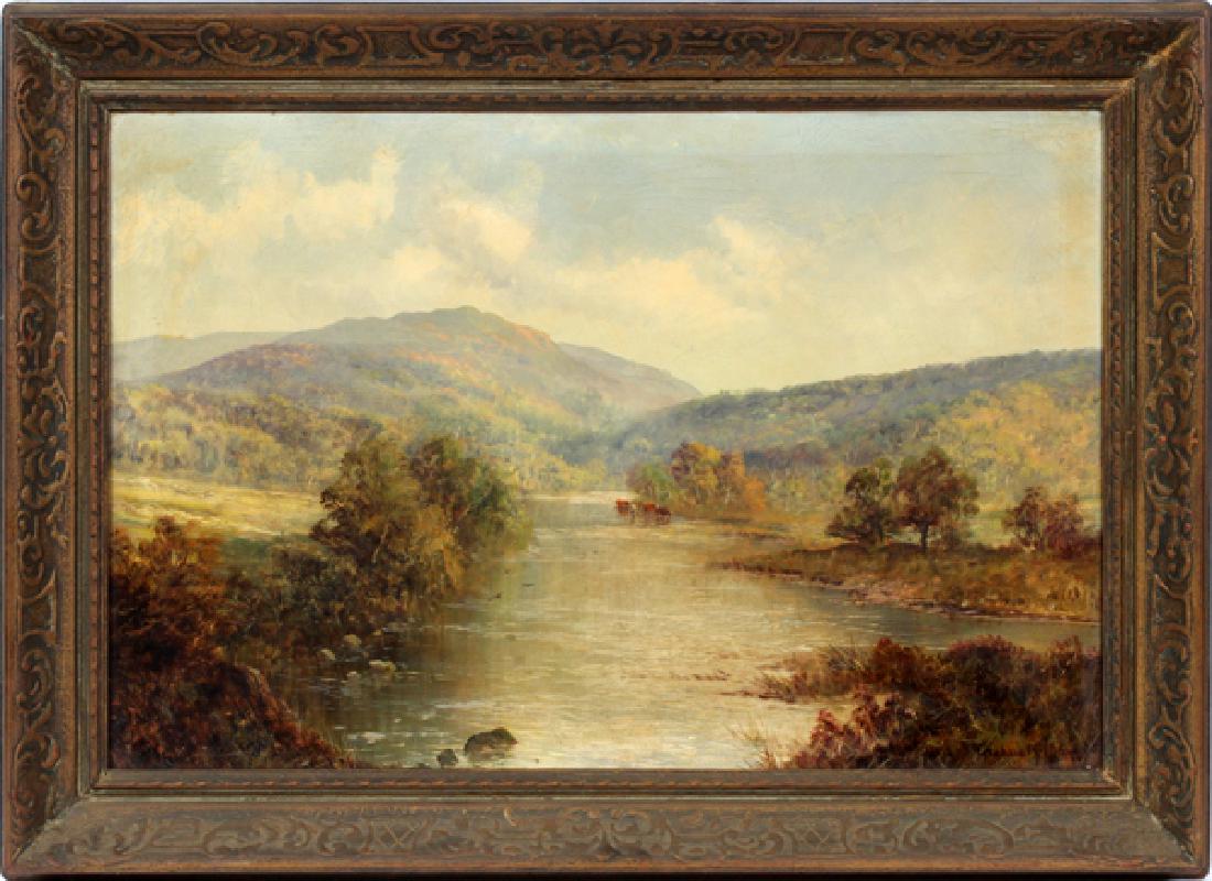 GRAHAM WILLIAMS ENGLISH OIL ON CANVAS 20TH C: GRAHAM WILLIAMS (ENGLISH 1895-1950), ENGLISH, OIL ON CANVAS, 20TH C, H 20", W 30", LANDSCAPE:Signed lower right and framed.