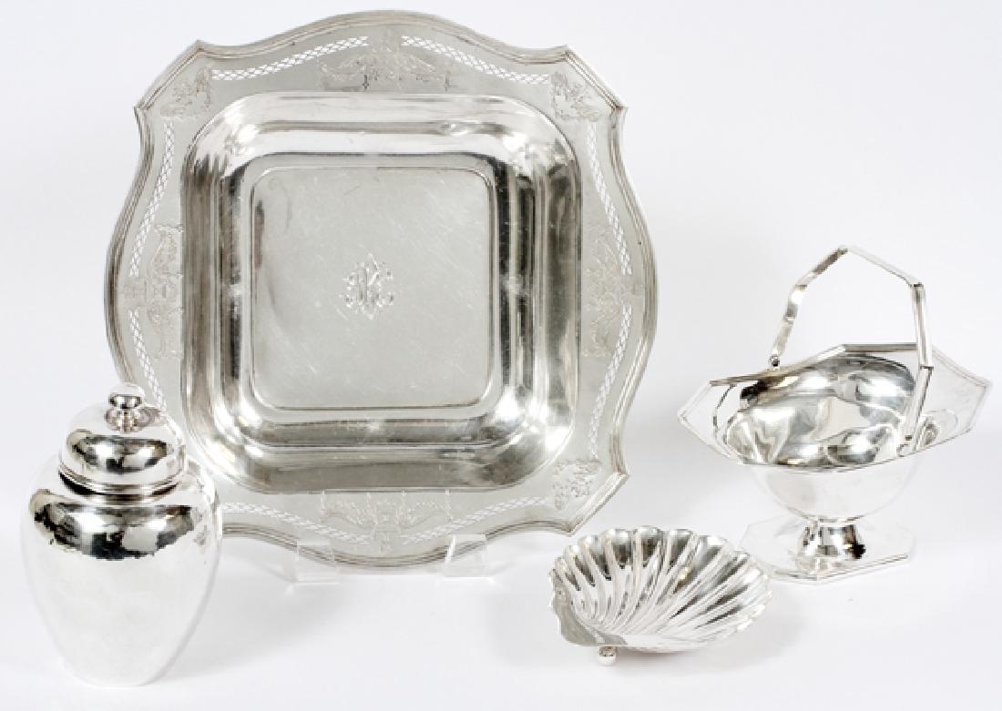 AMERICAN & ENGLISH STERLING TABLEWARE FOUR PIECES (1 of 2)