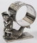 VICTORIAN FIGURAL SILVER PLATE NAPKIN RINGS - 6