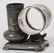 VICTORIAN SILVER PLATE NAPKIN RING & BUD VASES - 4