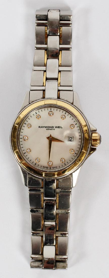 RAYMOND WEIL STAINLESS STEEL LADY'S WRIST WATCH (1 of 2)