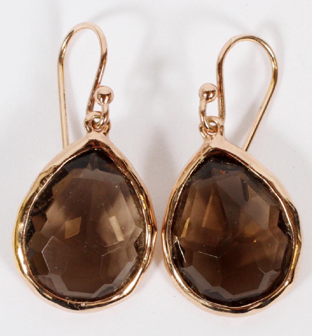 IPPOLITA TOPAZ & STERLING DROP ROSE EARRINGS (1 of 2)