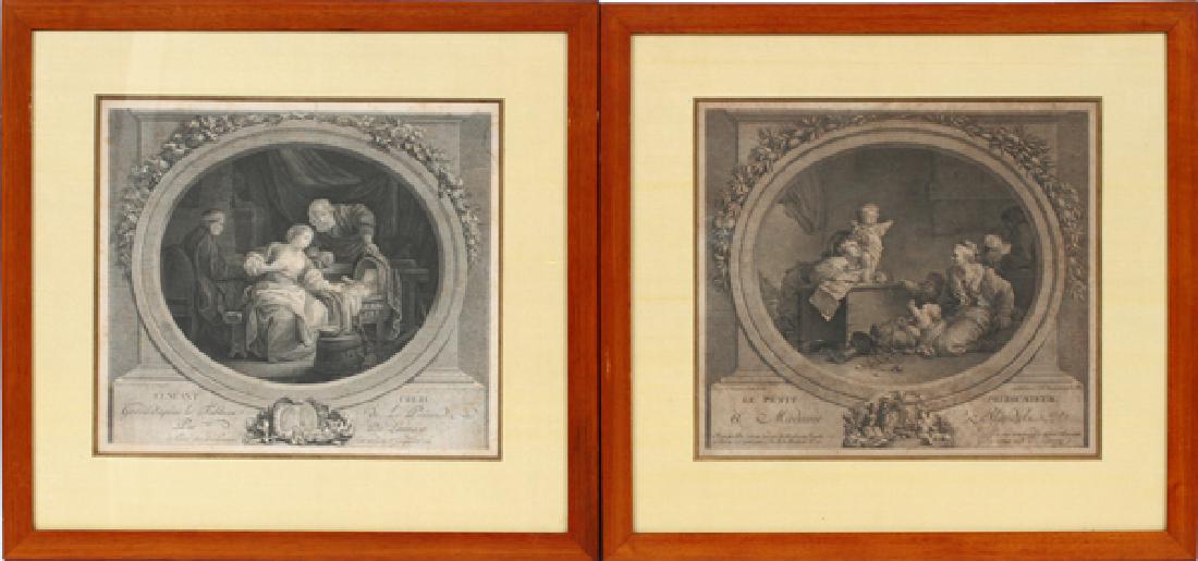 NICHOLAS DE LAUNAY AND FRAGONARD GRAVURE 18TH.C. (1 of 3)